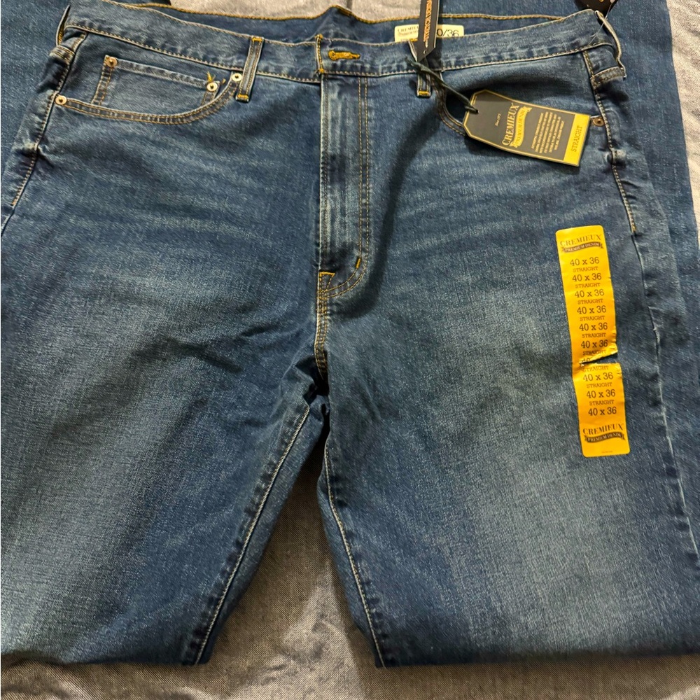 NWT mens jeans 40x36 nice relaxed fit